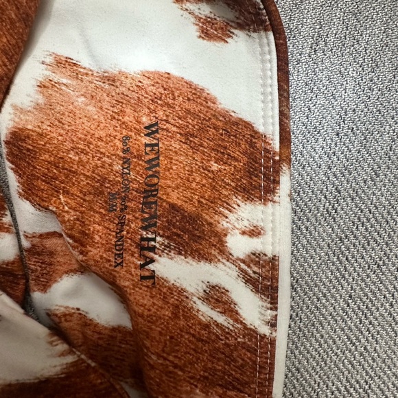 Weworewhat cow print set size M top and size S bottoms only worn once - Picture 6 of 6